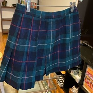 Thrifted plaid kilt skirt small